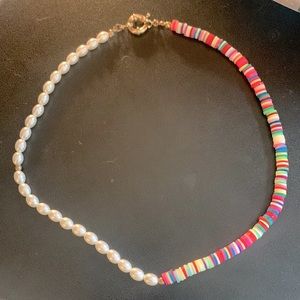Super cute! half and half necklace for summer🏖️, new no tags.